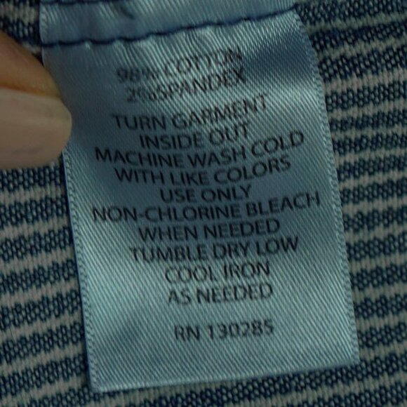 Valerie Bertinelli Y2k Denim Jacket Seersucker Stripe Retro 70s 2 Button Blazer - Picture 8 of 11